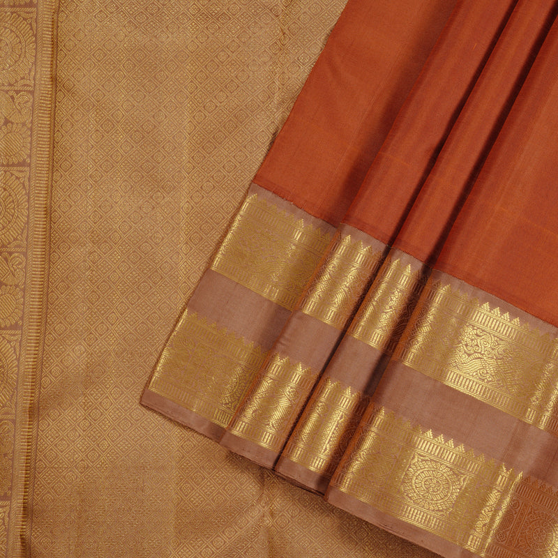 Hayagrivas Handloom Retta Pettu Korvai Kanjivaram Silk Saree KBE16B2-5