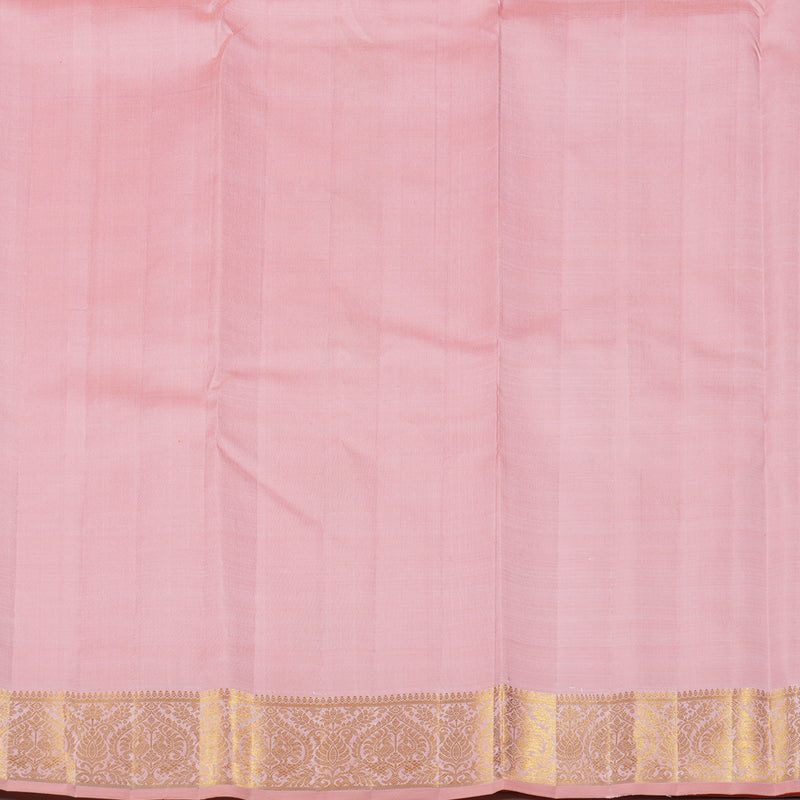 Hayagrivas Baby Peach Handloom Kanjivaram Silk Saree KBE16D3-1