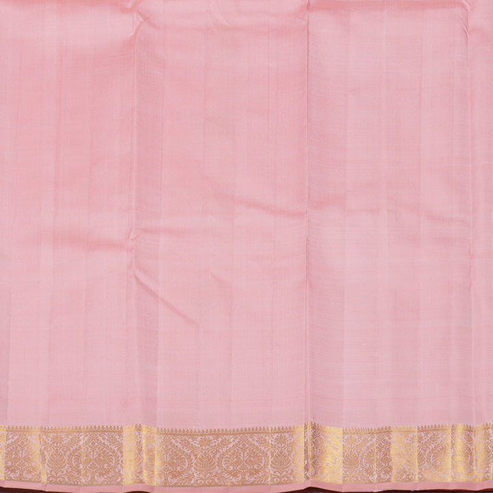 Hayagrivas Baby Peach Handloom Kanjivaram Silk Saree KBE16D3-1