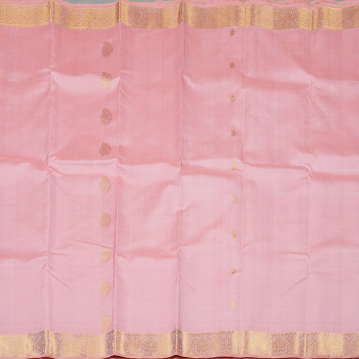 Hayagrivas Baby Peach Handloom Kanjivaram Silk Saree KBE16D3-1