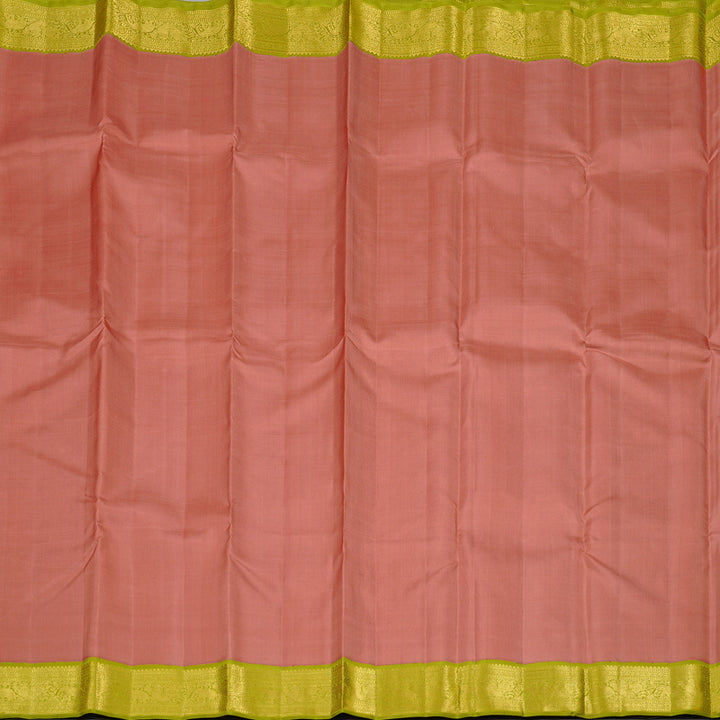 Hayagrivas Handloom Kanjivaram Silk Saree in Sumptuous Guava Pink KBE16D4-6