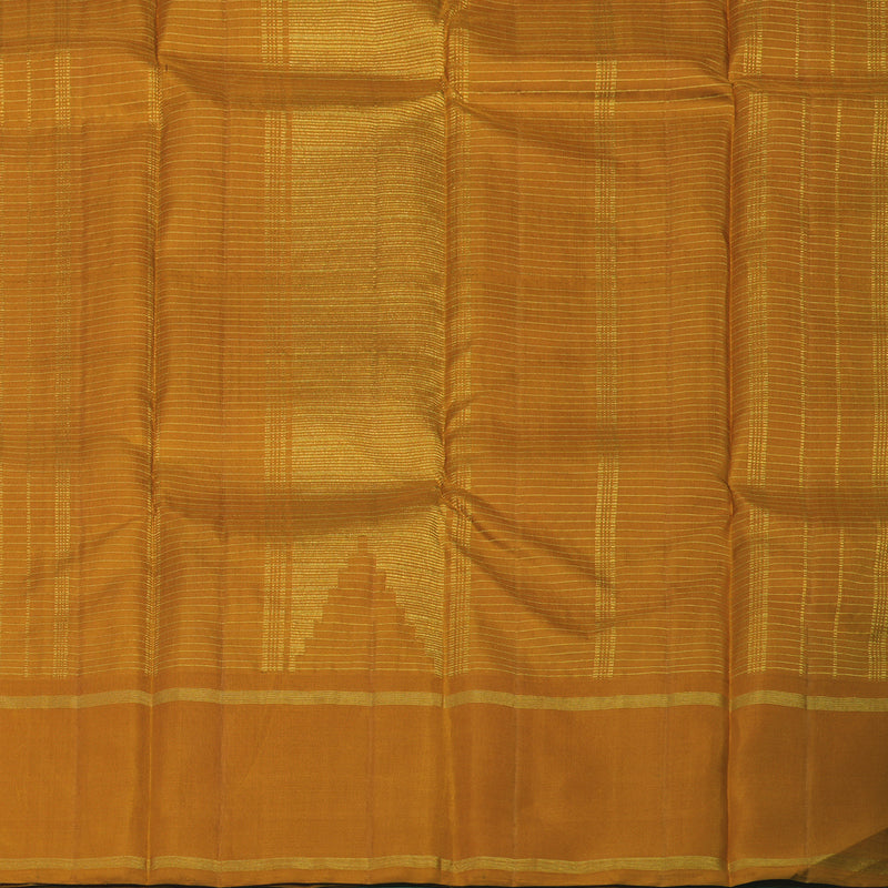 Hayagrivas Handloom Multicolour Checks Kanjivaram Silk Saree with Kilangu Manjal border KBE1707K11-1