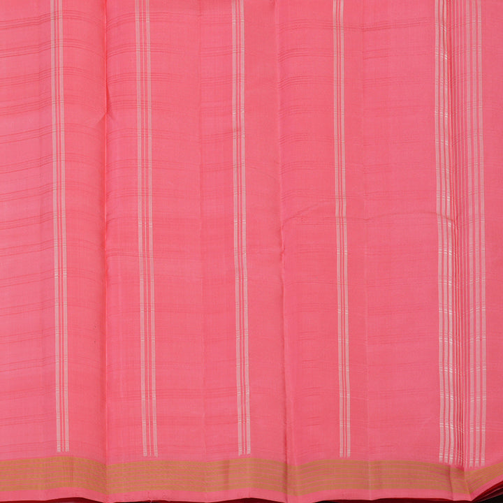 Hayagrivas Handloom Mild Peach Kanjivaram Silk Saree with Peach Pink Border KBE1709K1-9