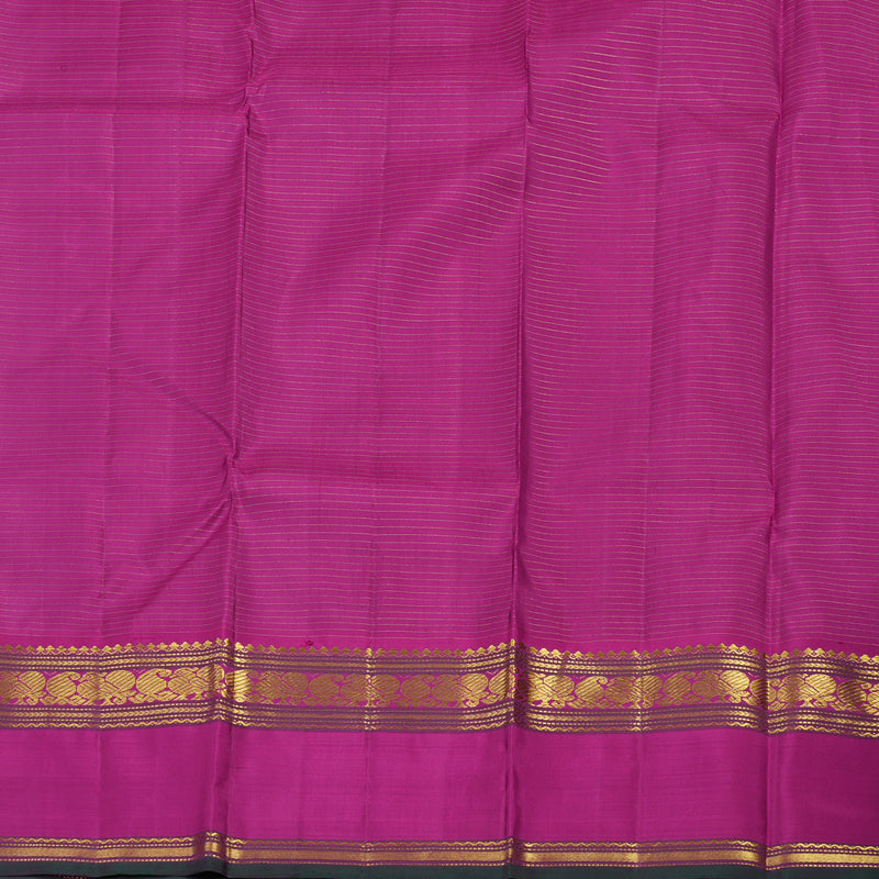 Hayagrivas Handloom Purple Kanjivaram Silk Saree with Magenta border KBE1713K4-1