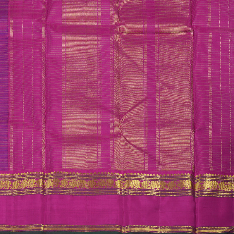 Hayagrivas Handloom Purple Kanjivaram Silk Saree with Magenta border KBE1713K4-1