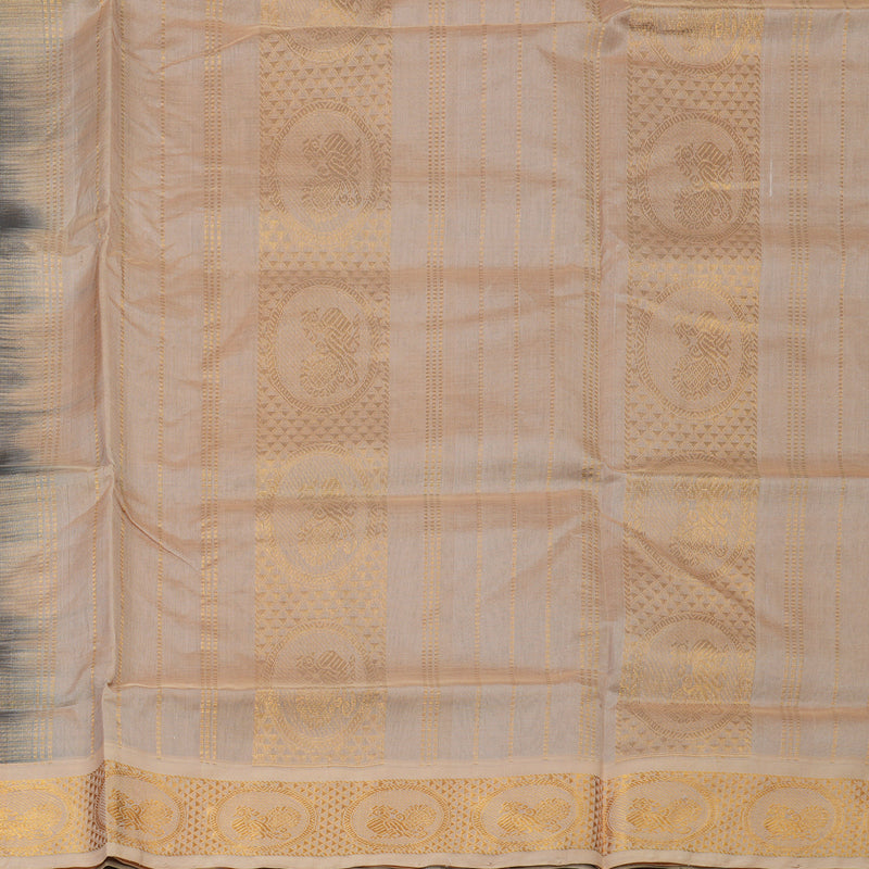 Hayagrivas Black Pure Silk Cotton Saree KBE1718K1-3