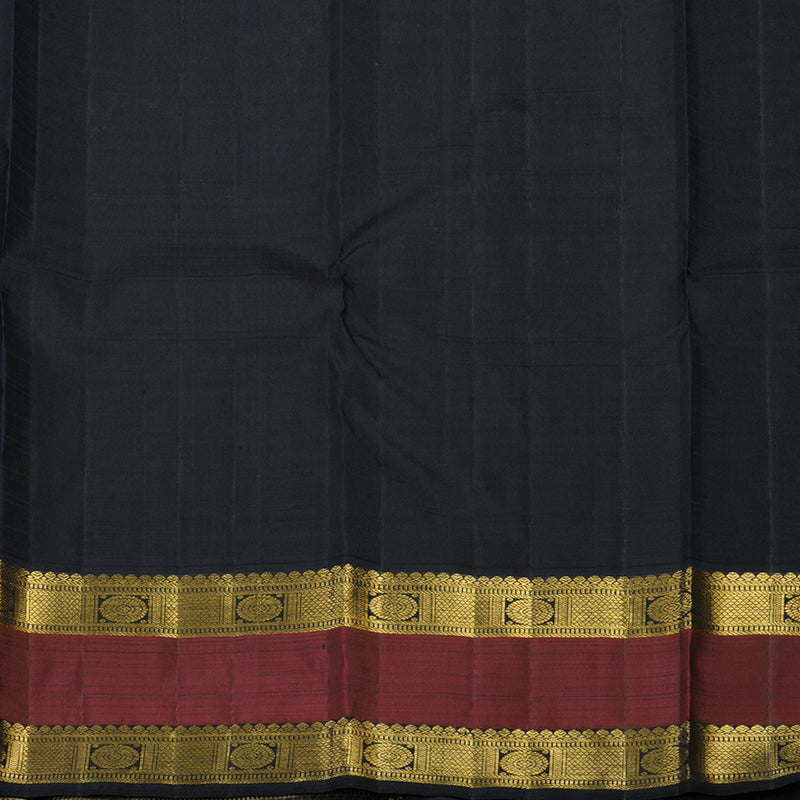 Hayagrivas Sandal Kanjivaram Silk Saree with Black border KBE1791K5-1