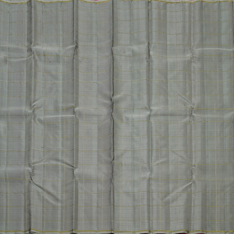 Hayagrivas Handloom Elephant Grey Kanjivaram Silk Saree KBE1720K3-1