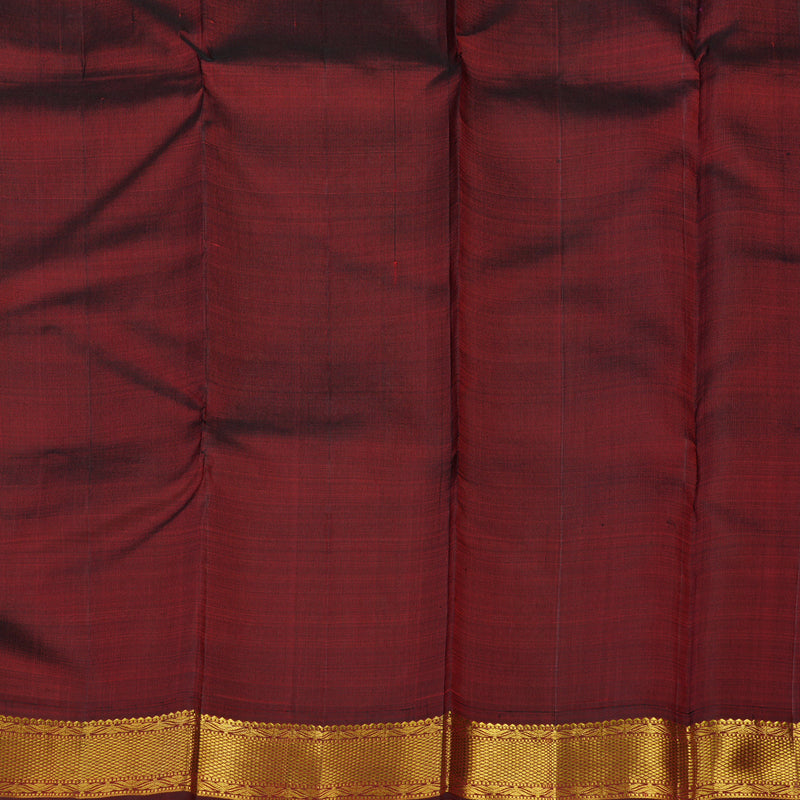 Hayagrivas Handloom Pista Green Kanjivaram Silk Saree with Araku Maroon border KBE1720K5-1