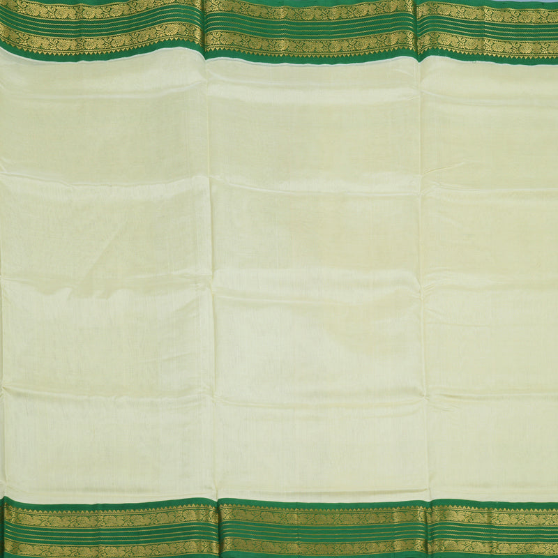 Hayagrivas Ivory Pure Silk Cotton Saree KBE1723K10-1
