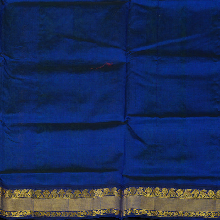 Hayagrivas Rexona Green Pure Silk Cotton Saree KBE1723K12-1