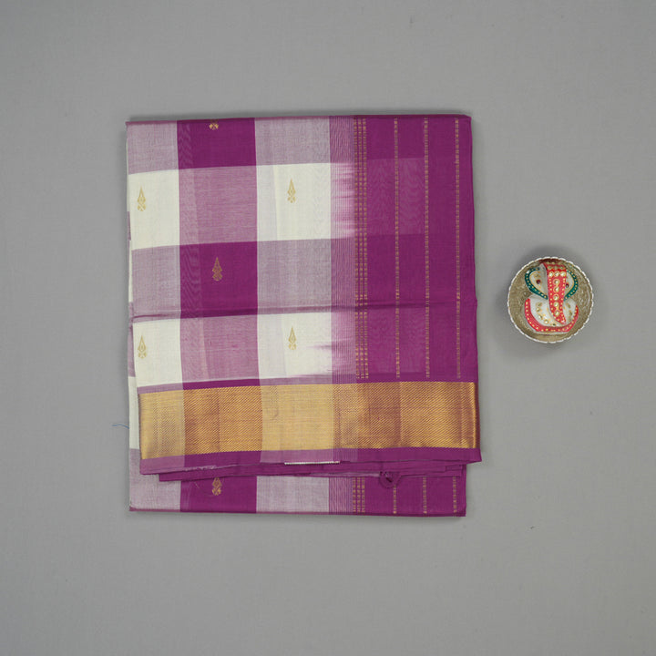 Hayagrivas Multicolour Checks Pure Silk Cotton Saree KBE1723K5-1