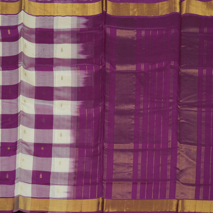 Hayagrivas Multicolour Checks Pure Silk Cotton Saree KBE1723K5-1