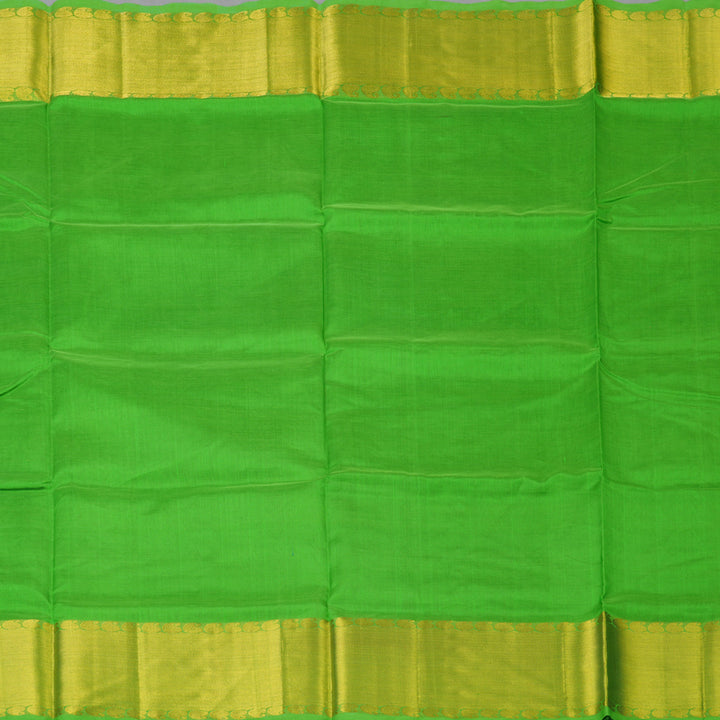 Hayagrivas Parrot Green Pure Silk Cotton Saree KBE1723K6-4