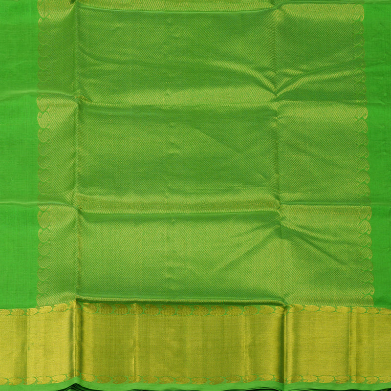 Hayagrivas Parrot Green Pure Silk Cotton Saree KBE1723K6-4