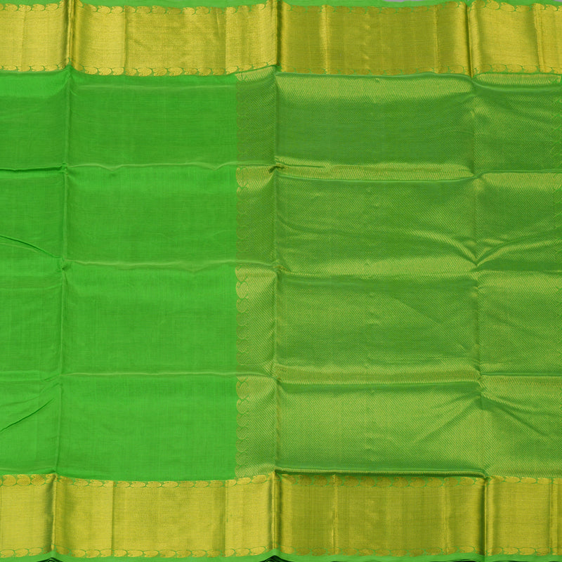 Hayagrivas Parrot Green Pure Silk Cotton Saree KBE1723K6-4
