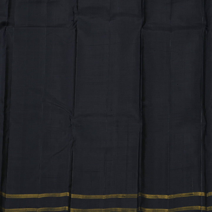 Hayagrivas Handloom Deep Nagapazham Kanjivaram Silk Saree with Rettapet KBE1733K1-1