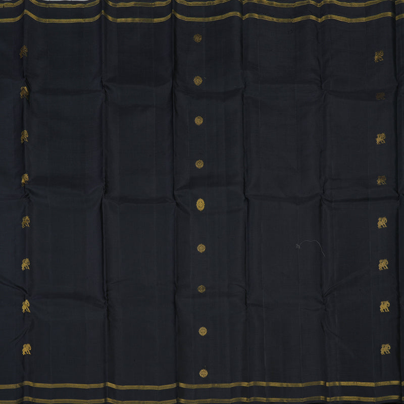 Hayagrivas Handloom Deep Nagapazham Kanjivaram Silk Saree with Rettapet KBE1733K1-1