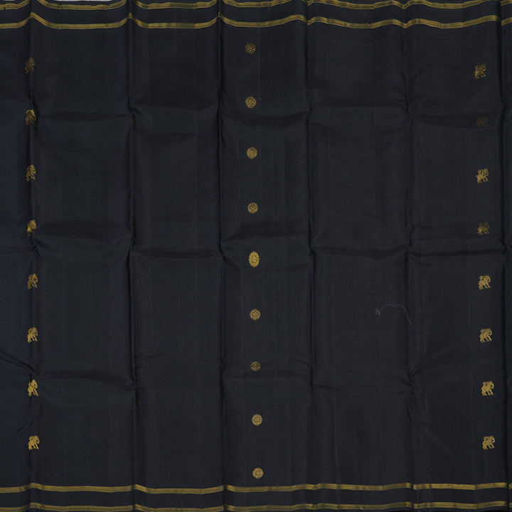 Hayagrivas Handloom Deep Nagapazham Kanjivaram Silk Saree with Rettapet KBE1733K1-1