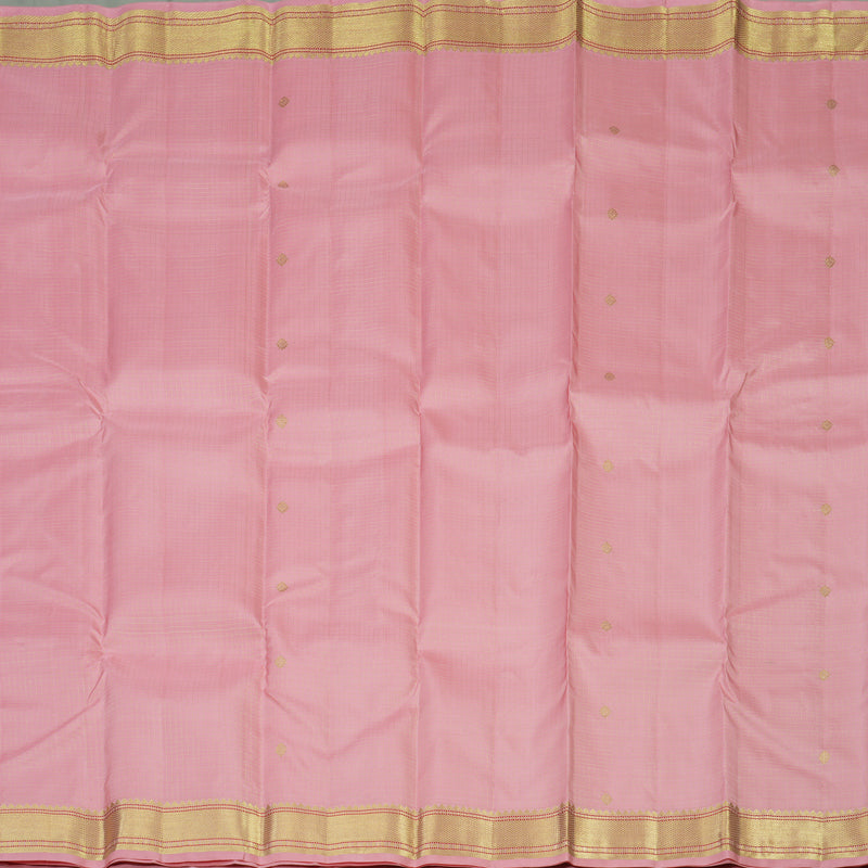 Hayagrivas Handloom Baby Pink Kanjivaram Silk Saree KBE1736K11-1