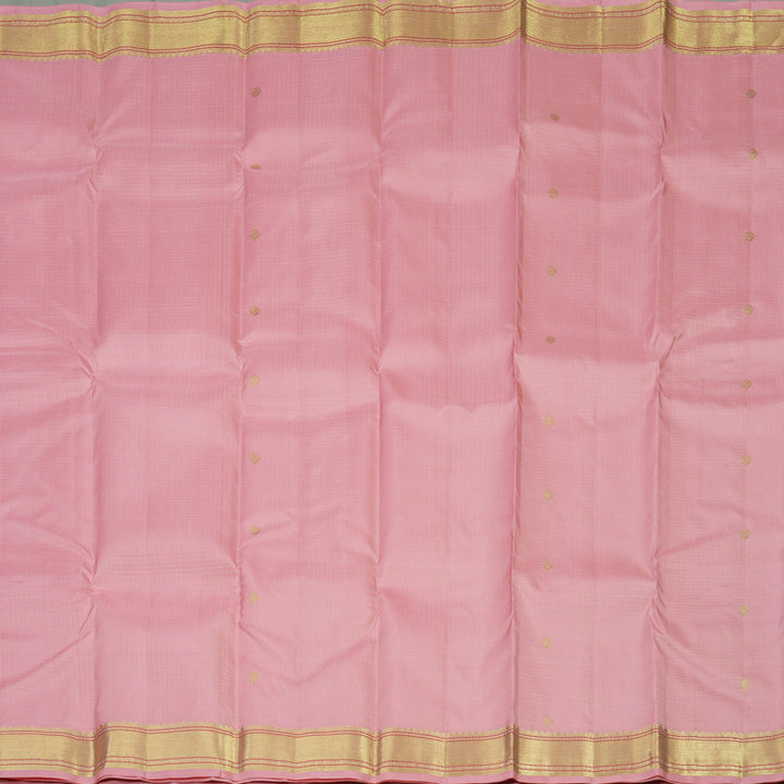 Hayagrivas Handloom Baby Pink Kanjivaram Silk Saree KBE1736K11-1