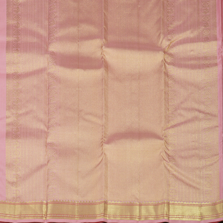 Hayagrivas Handloom Baby Pink Kanjivaram Silk Saree KBE1736K11-1