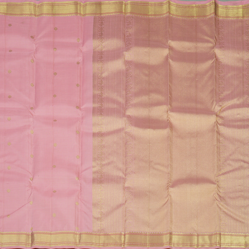 Hayagrivas Handloom Baby Pink Kanjivaram Silk Saree KBE1736K11-1