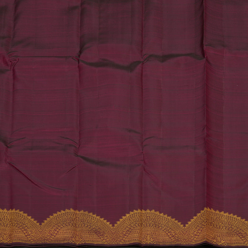 Hayagrivas Handloom Wine Purple Kanjivaram Silk Saree KBE1736K23-1