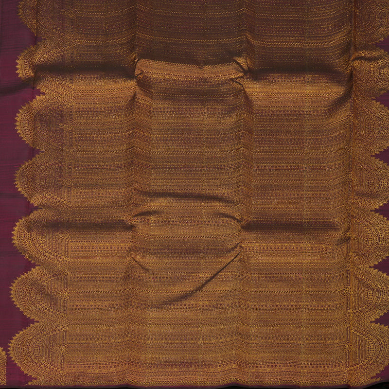 Hayagrivas Handloom Wine Purple Kanjivaram Silk Saree KBE1736K23-1