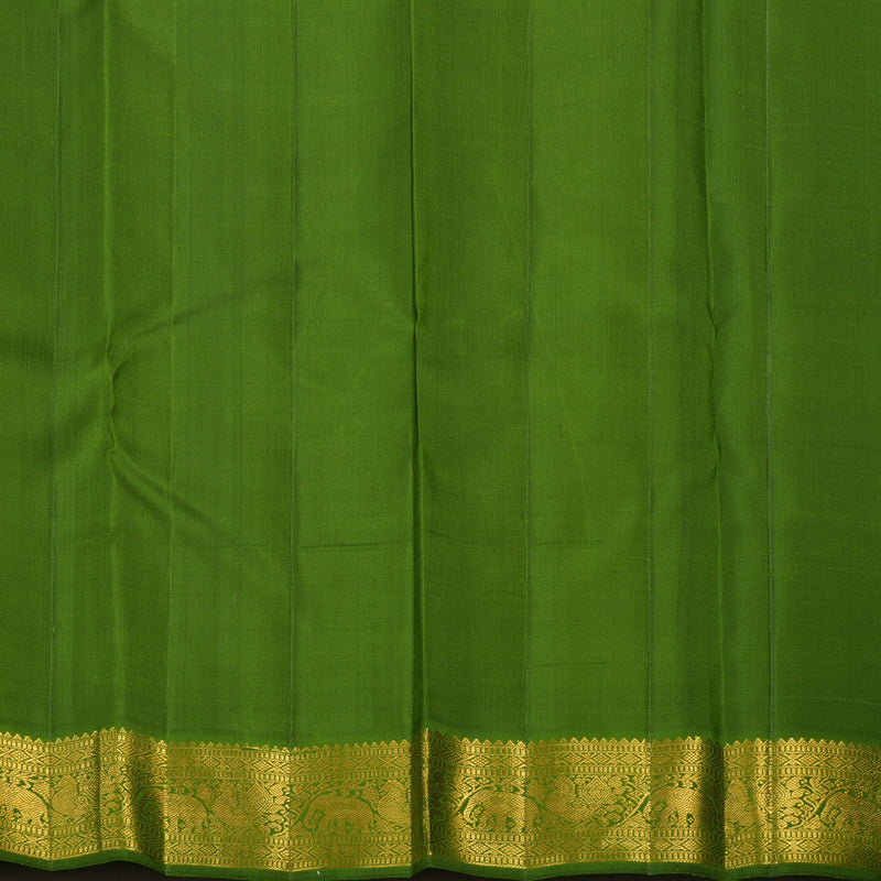 Hayagrivas Handloom Sandal Kanjivaram Silk Saree with Mehandi Green Border KBE1741K3-5