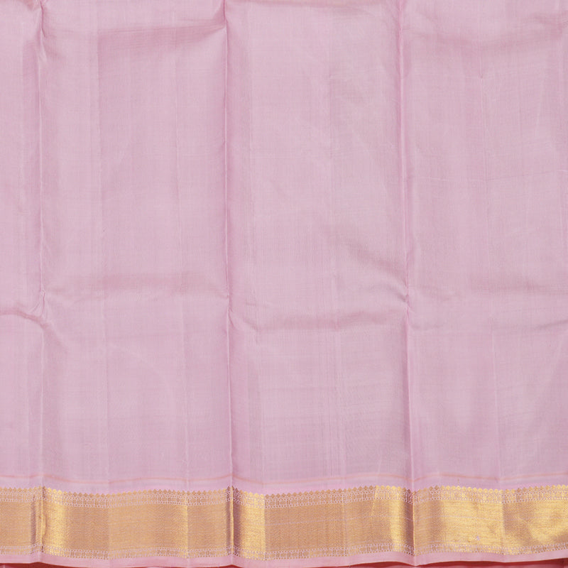 Hayagrivas Handloom Bottle Green Kanjivaram Silk Saree with Baby Pink border KBE1749K11-1