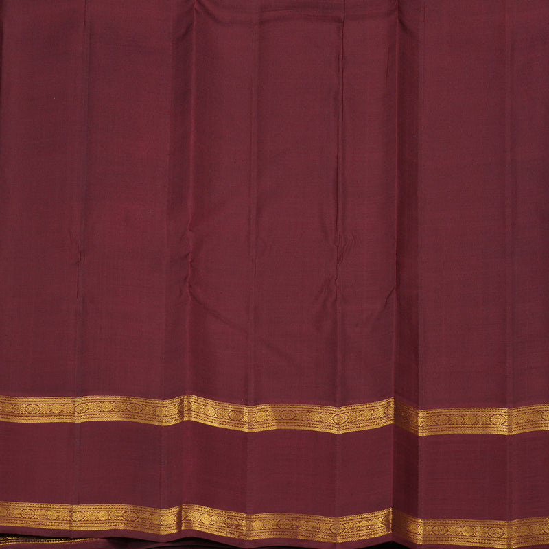 Hayagrivas Lilac Dual tone Colour Handloom Kanjivaram Silk Saree with Maroon Toned Brown Border KBE174D1-1