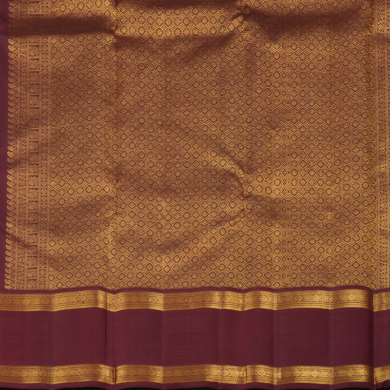 Hayagrivas Lilac Dual tone Colour Handloom Kanjivaram Silk Saree with Maroon Toned Brown Border KBE174D1-1