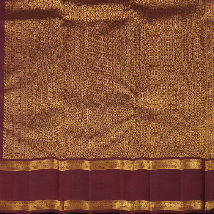 Hayagrivas Lilac Dual tone Colour Handloom Kanjivaram Silk Saree with Maroon Toned Brown Border KBE174D1-1