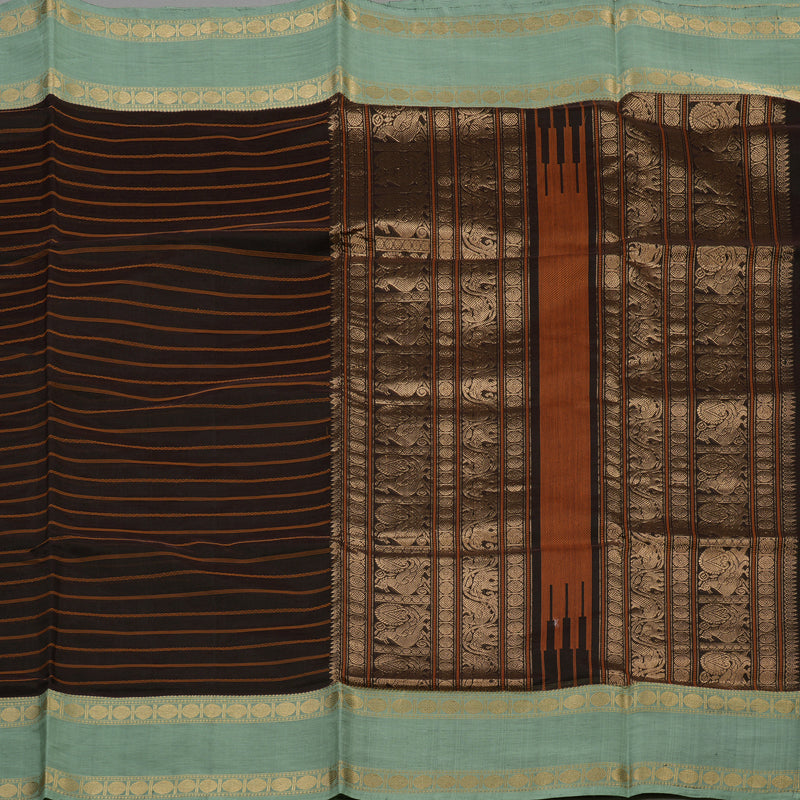 Hayagrivas Paaku Pure Kanchi Silk Cotton Saree with Light Pista Green border KBE1751K1-3