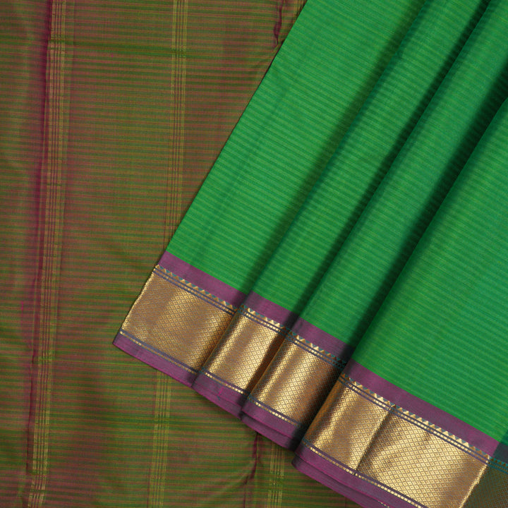 Hayagrivas Green Kanjivaram Silk Saree KBE1752K1-82