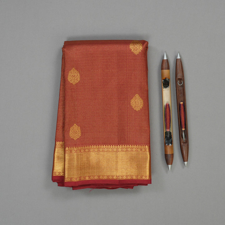 Hayagrivas Handloom Maroon Kanjivaram Silk Saree KBE1755K7-1