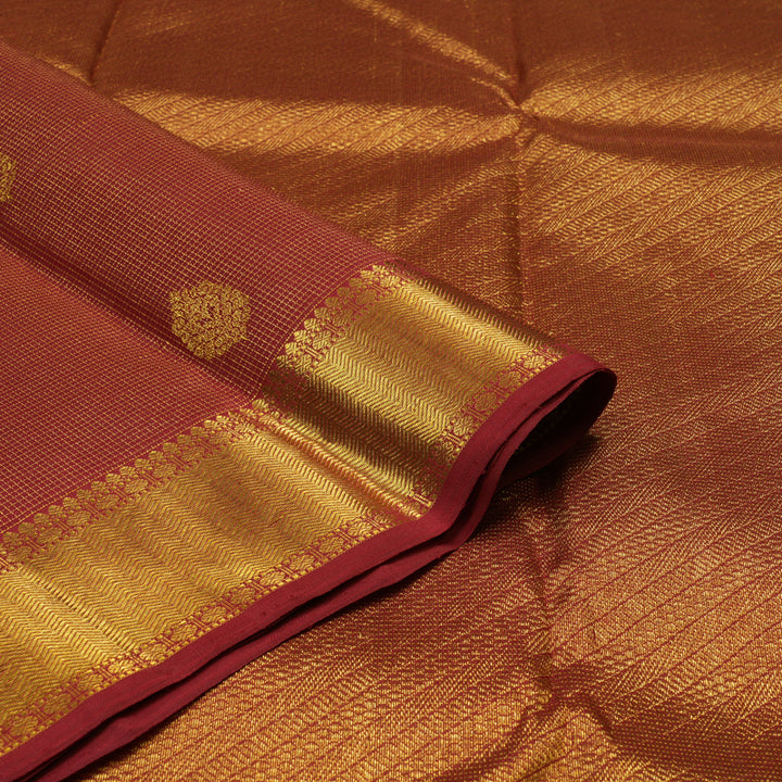 Hayagrivas Handloom Maroon Kanjivaram Silk Saree KBE1755K7-1