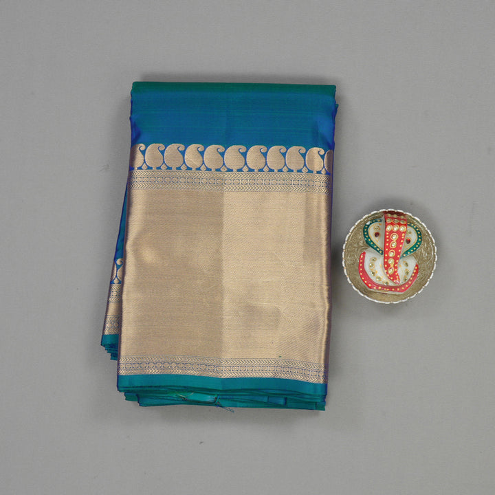 Hayagrivas Handloom Mayilkazhuthu Kanjivaram Silk Saree KBE1757K11-7