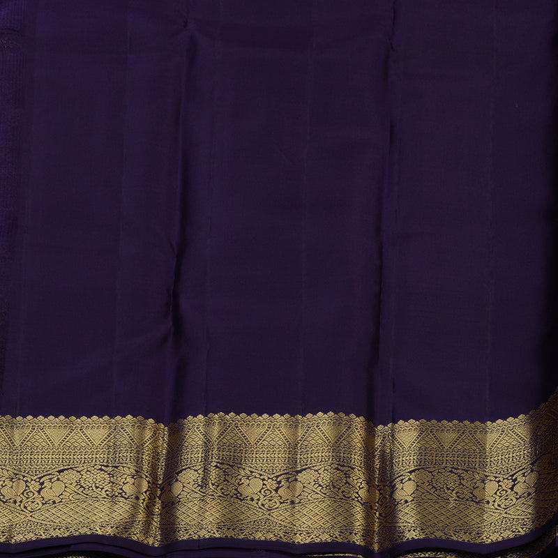 Hayagrivas Handloom Orangish Pink Kanjivaram Silk Saree with Nagapazham border KBE1757K4-10