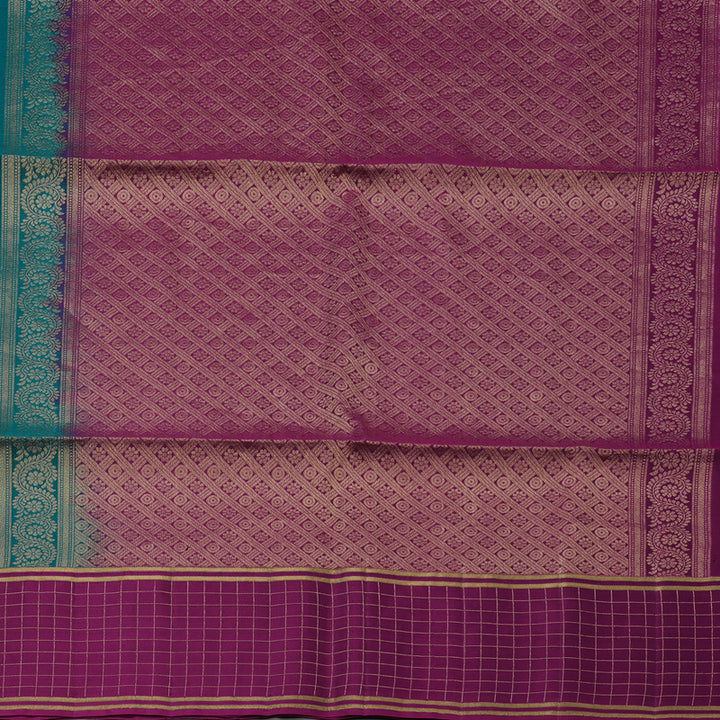 Hayagrivas Peacock Green Pure Soft Silk Saree KBE1762K1-17