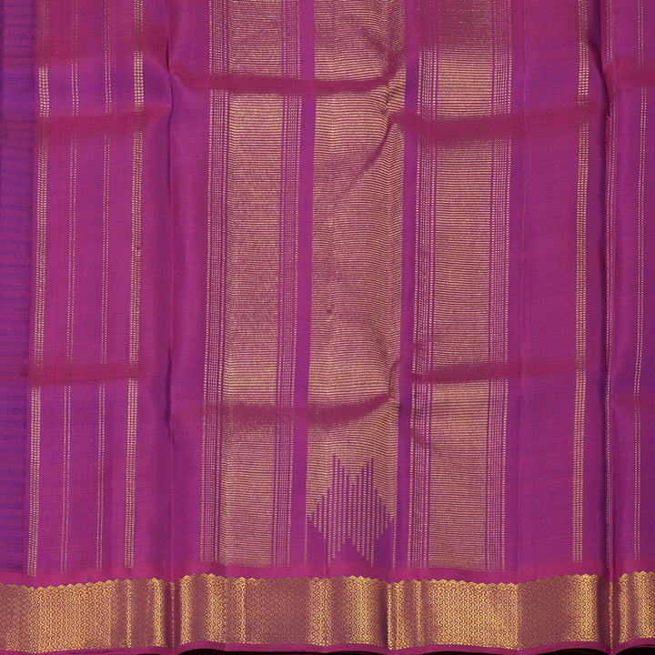 Hayagrivas Handloom Kanjivaram silk saree in Purplish blue KBE176D15-1
