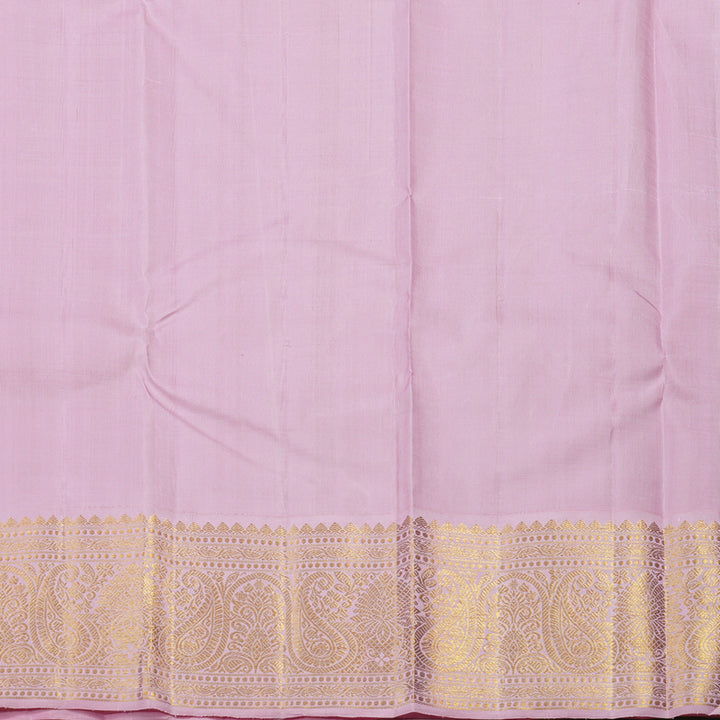 Hayagrivas Handloom Red Kanjivaram Silk Saree with Light Pink Border KBE1770K3-1