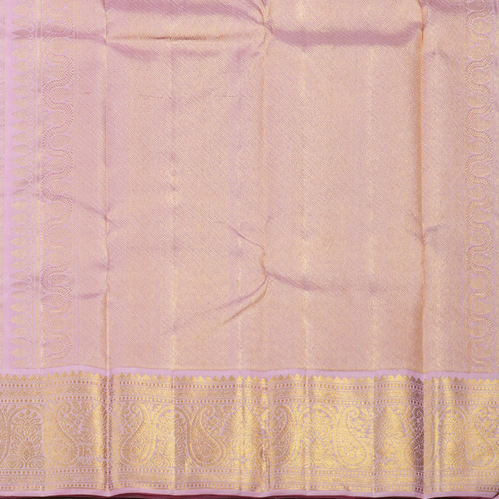 Hayagrivas Handloom Red Kanjivaram Silk Saree with Light Pink Border KBE1770K3-1