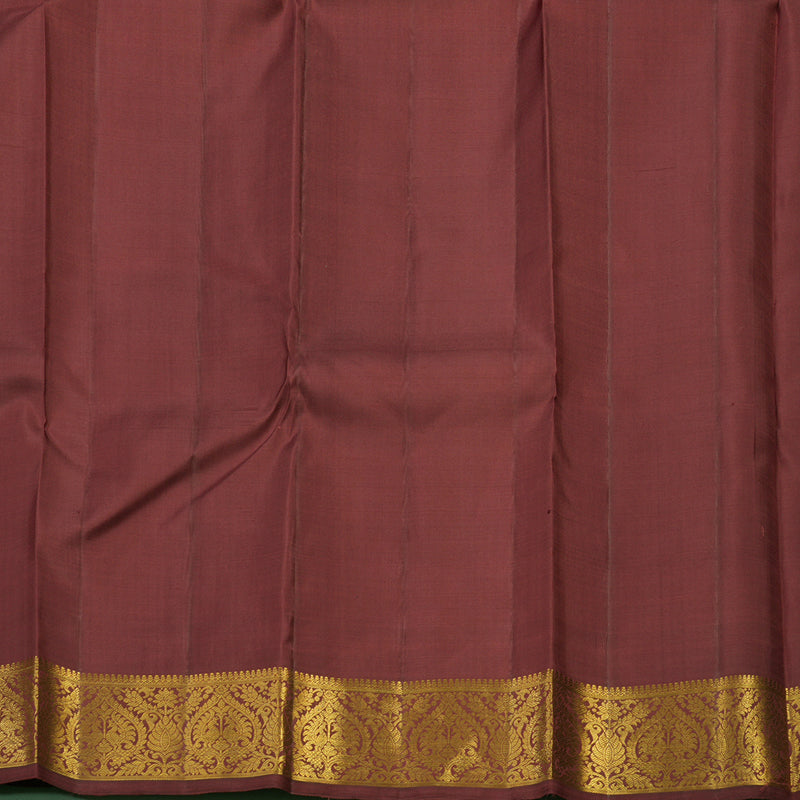 Hayagrivas Handloom Maroon Kanjivaram Silk Saree with Maroon Border KBE1770K6-1
