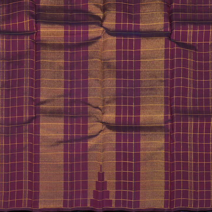 Hayagrivas Handloom Multicolour Checks Kanjivaram Silk Saree KBE1776K1-4