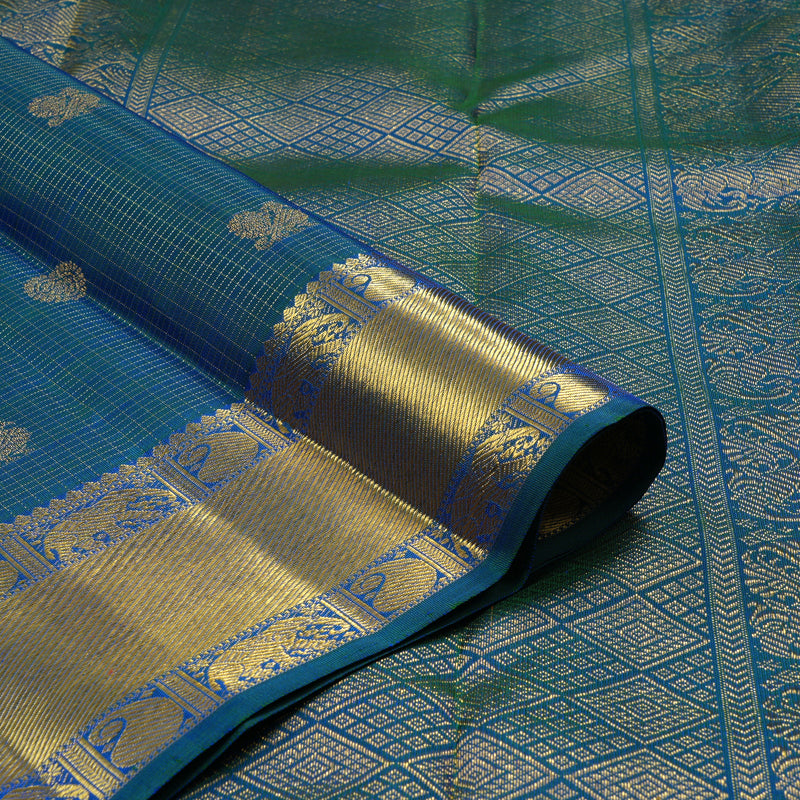 Hayagrivas Handloom Mayilkazhuthu Kanjivaram Silk Saree KBE1794K2-1