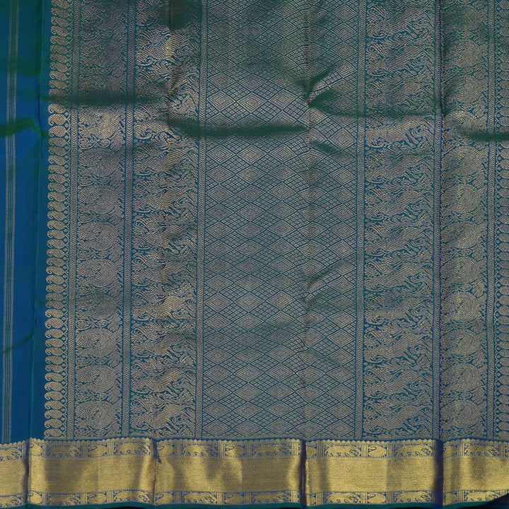Hayagrivas Handloom Mayilkazhuthu Kanjivaram Silk Saree KBE1794K2-1