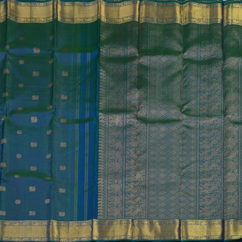 Hayagrivas Handloom Mayilkazhuthu Kanjivaram Silk Saree KBE1794K2-1