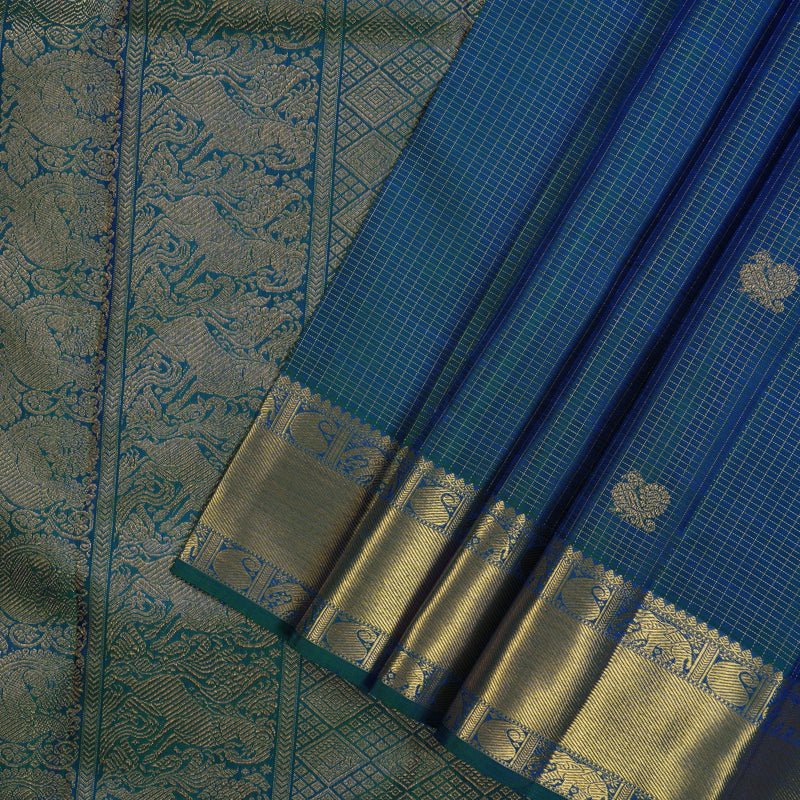 Hayagrivas Handloom Mayilkazhuthu Kanjivaram Silk Saree KBE1794K2-1